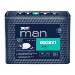 Seni Man Extra, wkładki urologiczne dla mężczyzn, stopień 3, 15 szt.
