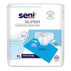 Seni Super, pieluchomajtki dla dorosłych, rozmiar XL, 10 szt.