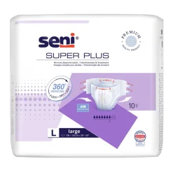 Seni Super Plus, pieluchomajtki dla dorosłych, rozmiar L, 10 szt.