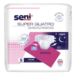 Seni Super Quatro, pieluchomajtki dla dorosłych, rozmiar S, 10 szt.