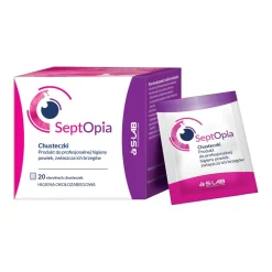 SeptOpia, sterylne chusteczki jednorazowe do higieny powiek, 20 szt.