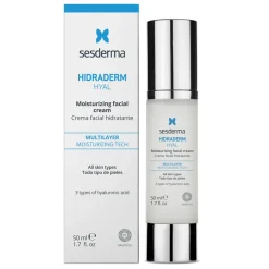 Sesderma Hidraderm Hyal, krem nawilżający do twarzy, 50 ml