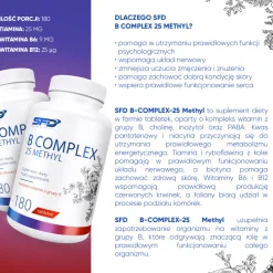 SFD B Complex 25 Methyl, tabletki, 180 szt.