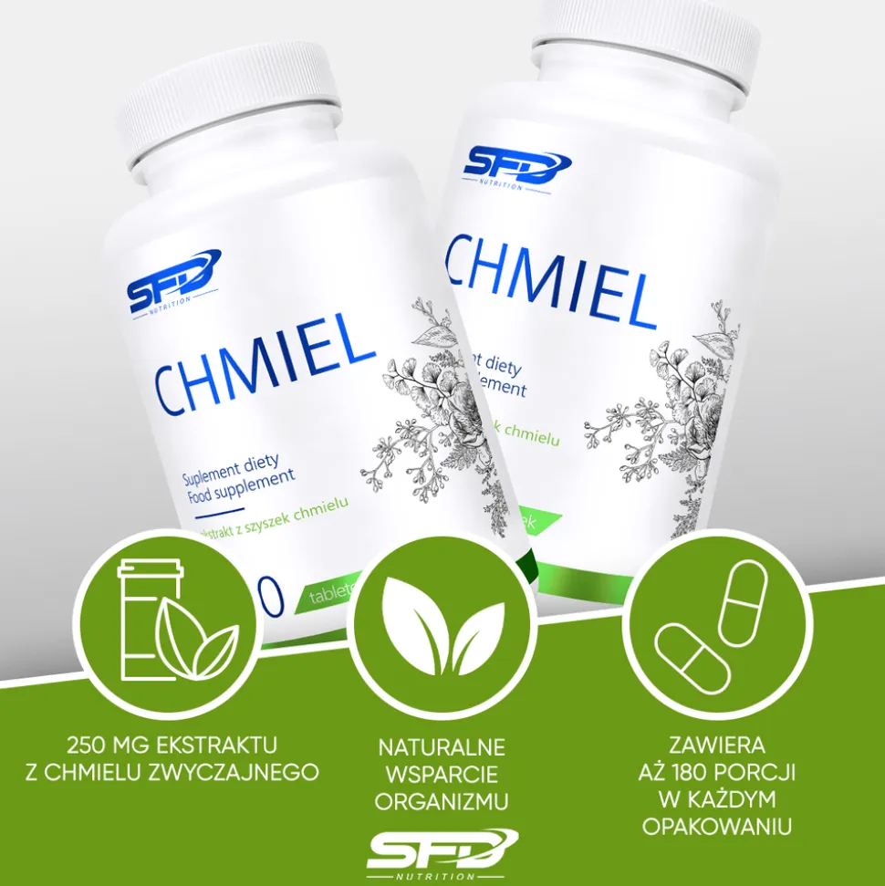 SFD Chmiel, tabletki, 180 szt.