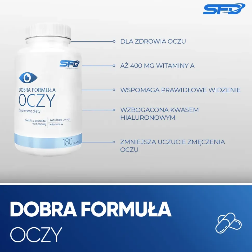 SFD Dobra Formuła Oczy, tabletki, 180 szt.
