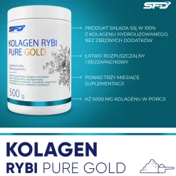 SFD Kolagen Rybi Pure Gold, proszek, 500 g