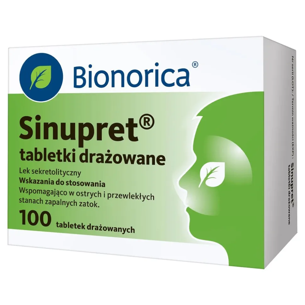 Sinupret, tabletki drażowane, 100 szt.