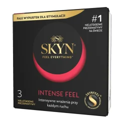 Skyn Intense Feel, nielateksowe prezerwatywy z wypustkami, 3 szt.
