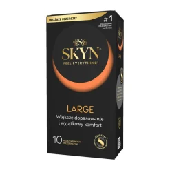 Skyn Large, nielateksowe prezerwatywy, 10 szt.