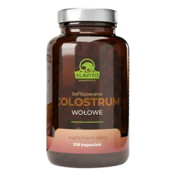 Slavito, Colostrum wołowe liofilizowane, kapsułki, 108 szt.