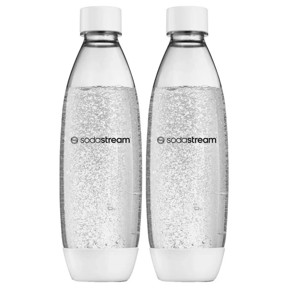 SodaStream Fuse, butelka 1L biała, 2 szt.