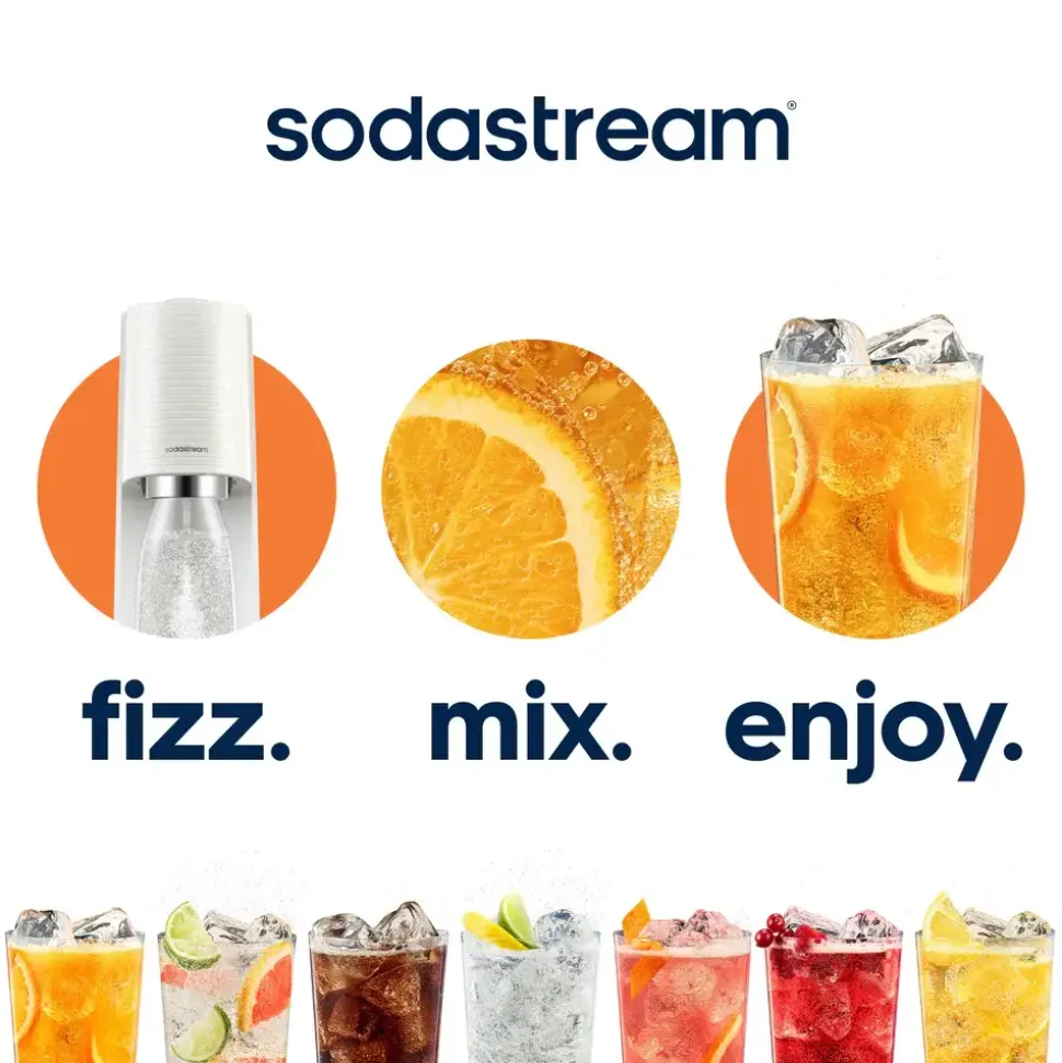 SodaStream, Saturator Terra, biały 60L