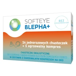 Softeye Blepha+, chusteczki okulistyczne, 14 szt. + kompres