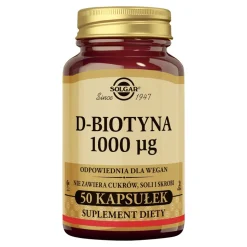 Solgar D-Biotyna 1000 µg, kapsułki, 50 szt.