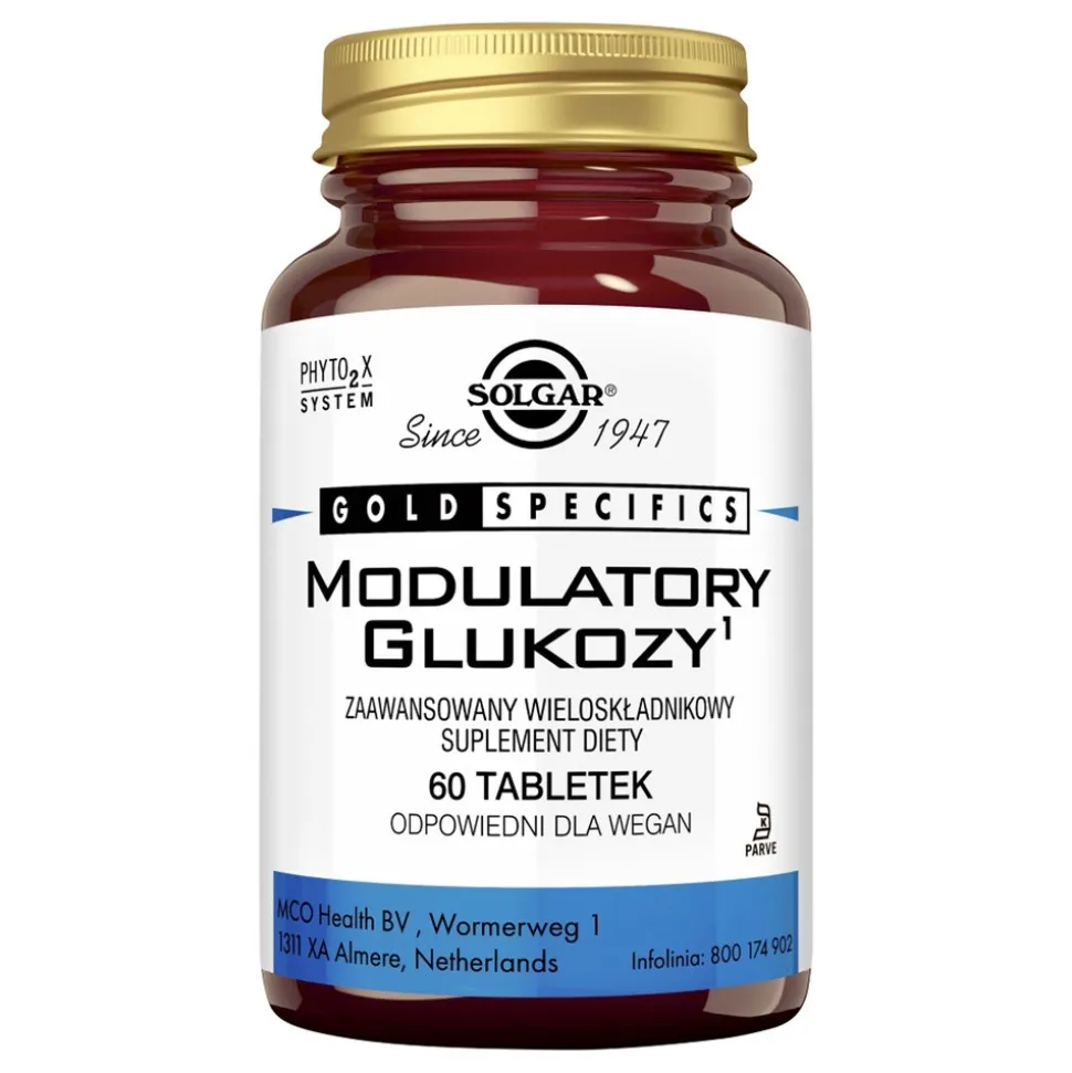 Solgar Modulatory Glukozy, tabletki, 60 szt.