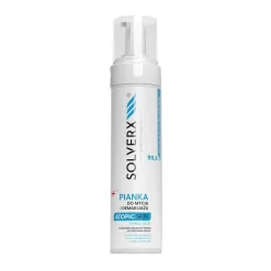 Solverx Atopic Skin, pianka do mycia i demakijażu twarzy i oczu, 200 ml