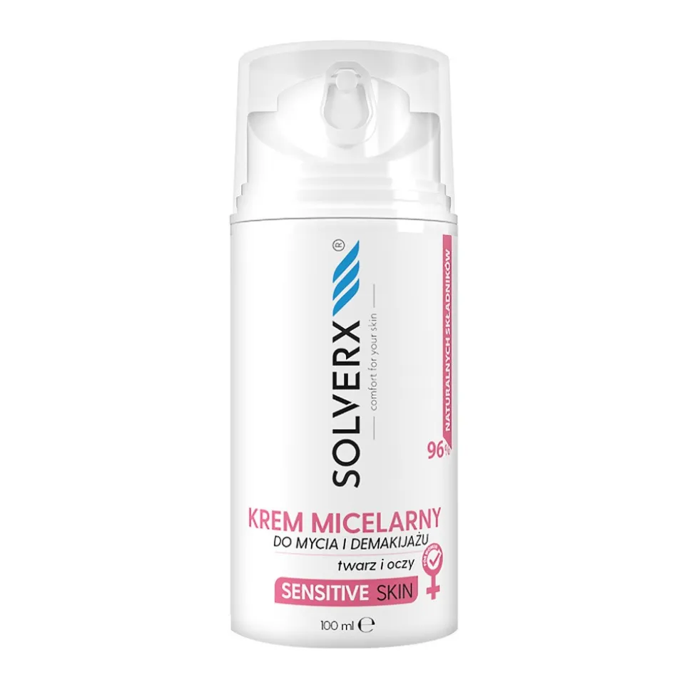 Solverx Sensitive Skin, krem micelarny do demakijażu, 100 ml