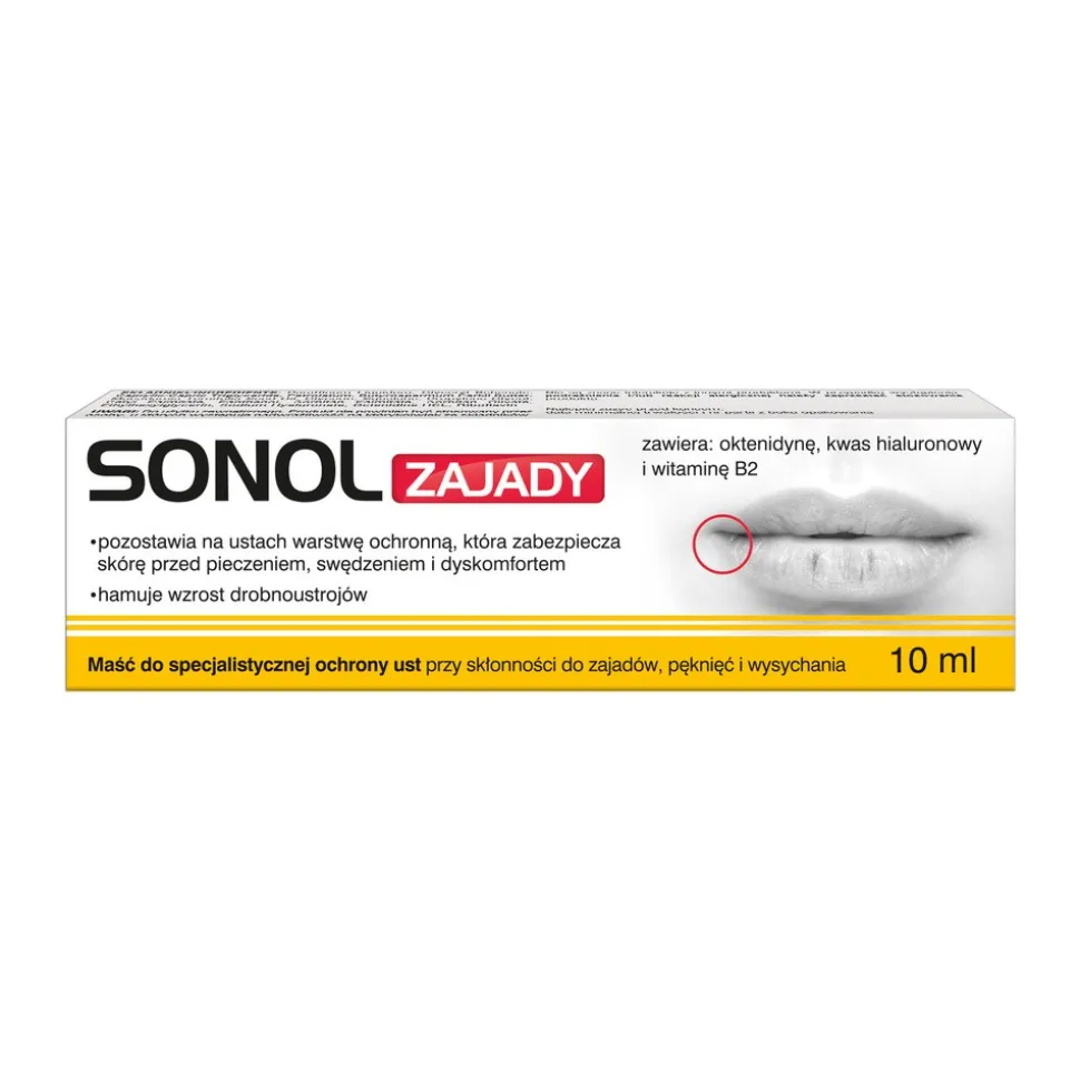 Sonol Zajady, maść do ust, 10 ml