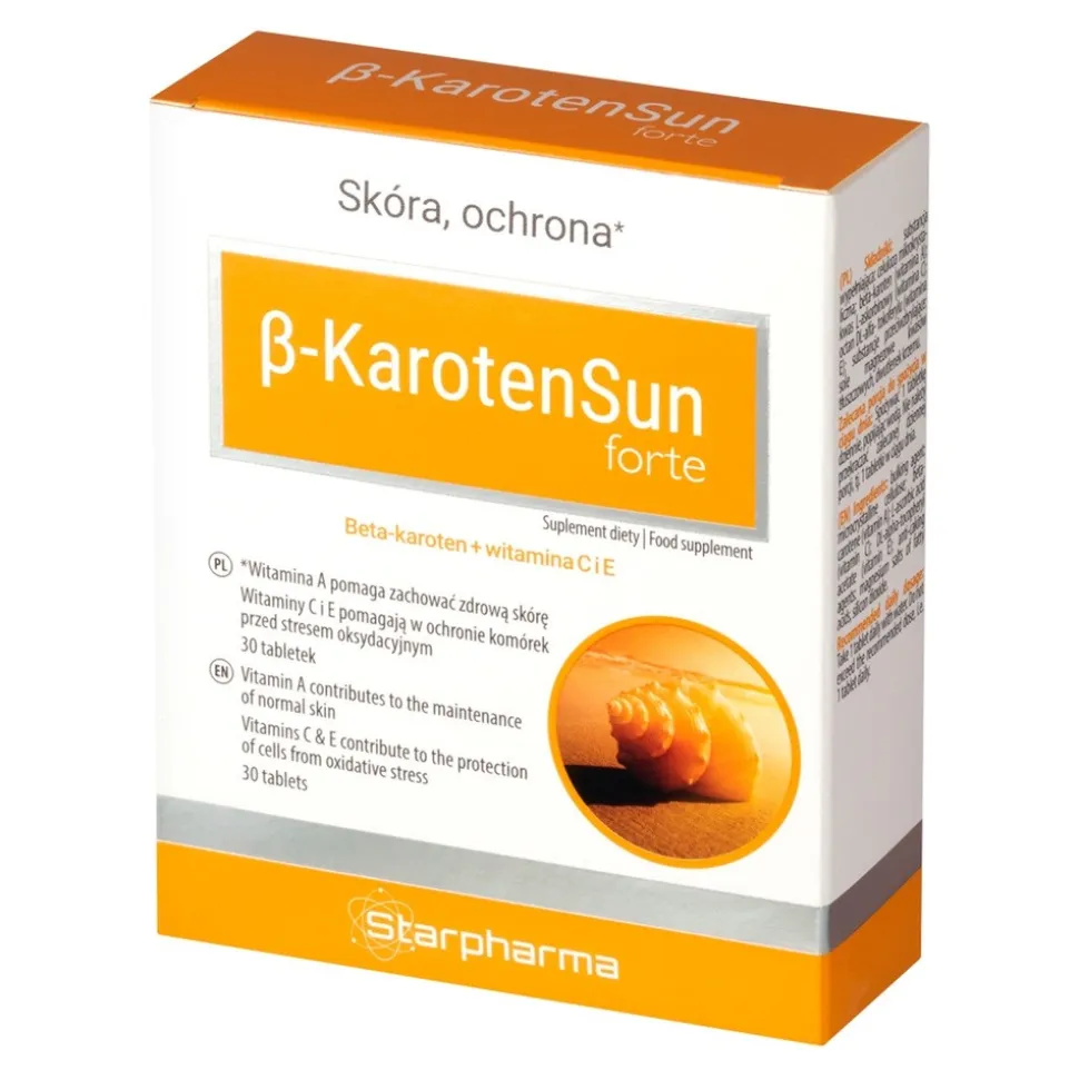 Starpharma, Beta-KarotenSun Forte, tabletki, 30 szt.