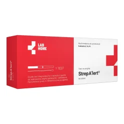 Strep Alert, test angina + szkarlatyna, wymaz z gardła na paciorkowce, 1 zestaw