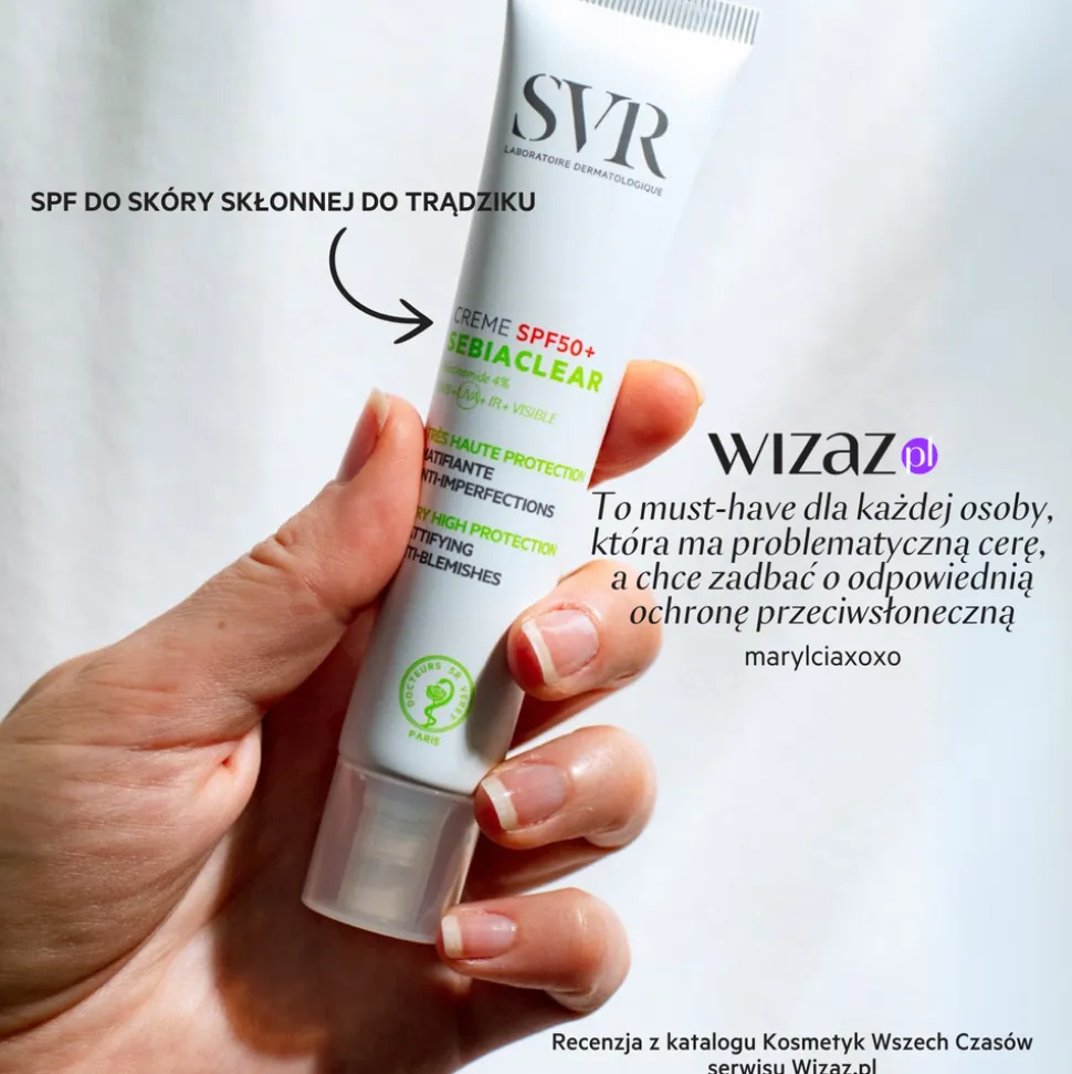 SVR Sebiaclear Creme SPF 50+, krem matujący, 40 ml