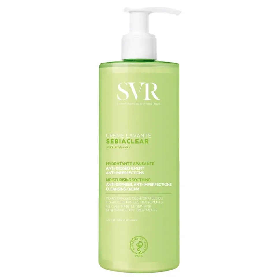 SVR Sebiaclear, nawilżający krem do mycia, 400 ml