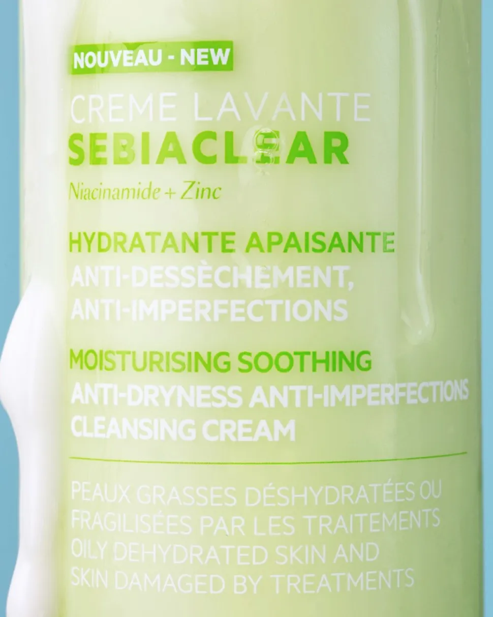 SVR Sebiaclear, nawilżający krem do mycia, 400 ml