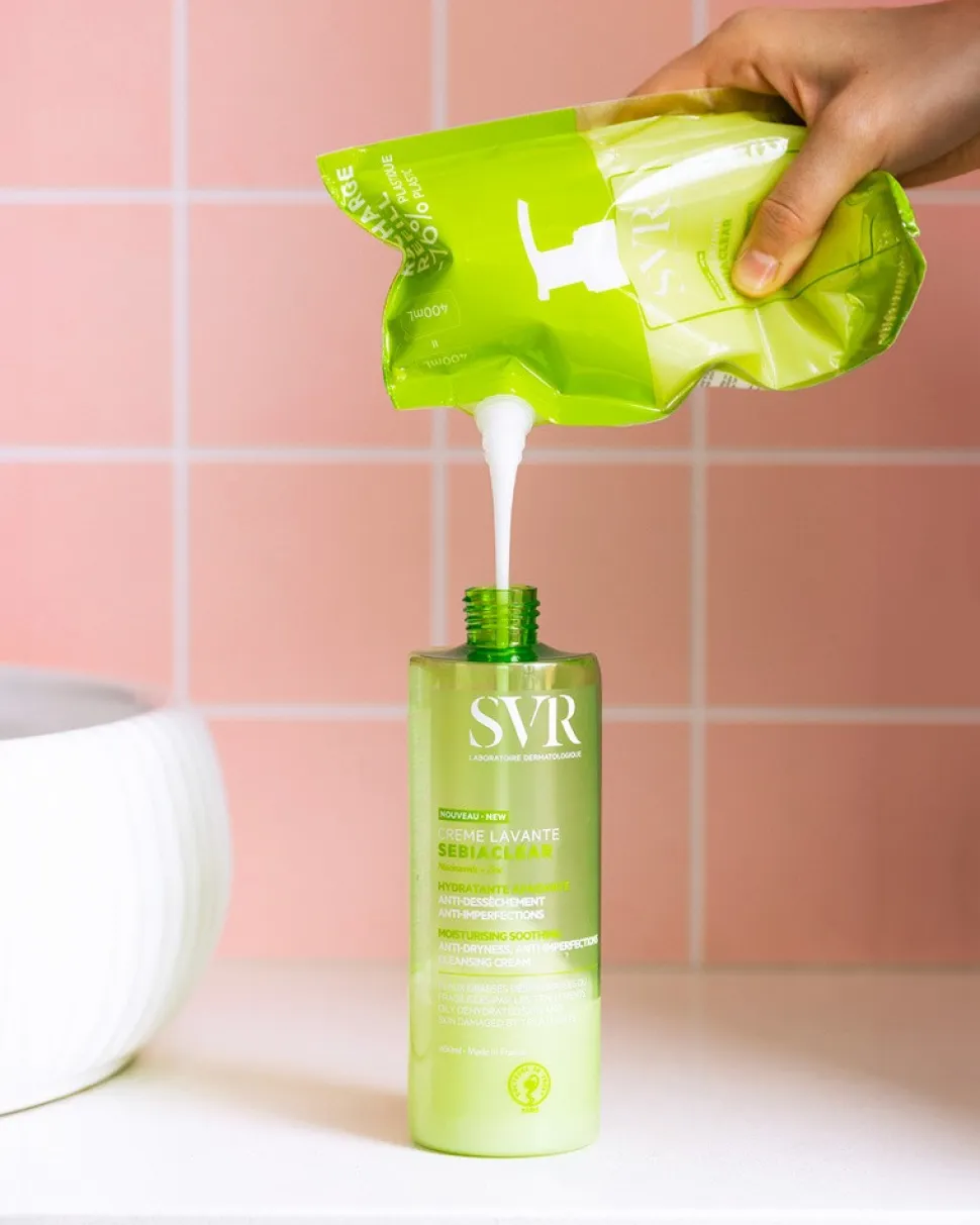 SVR Sebiaclear, nawilżający krem do mycia, 400 ml