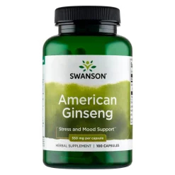 Swanson American Ginseng, kapsułki, 100 szt.