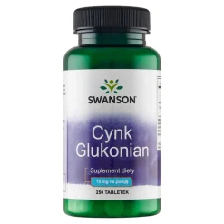 Swanson Cynk Glukonian, tabletki, 250 szt.