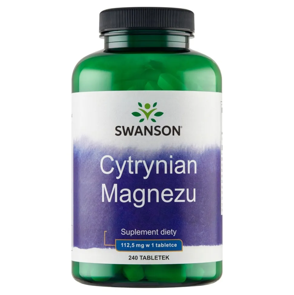 Swanson Cytrynian magnezu, tabletki, 240 szt.