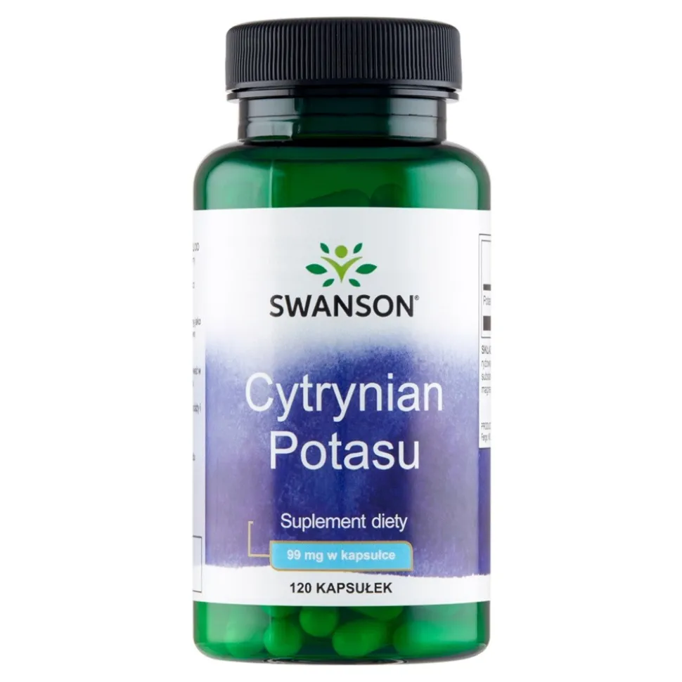 Swanson Cytrynian Potasu, kapsułki, 120 szt.