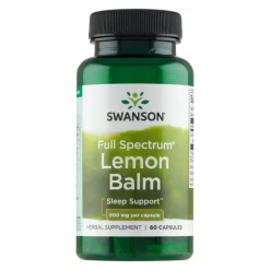 Swanson Full Spectrum Lemon Balm, kapsułki, 60 szt.