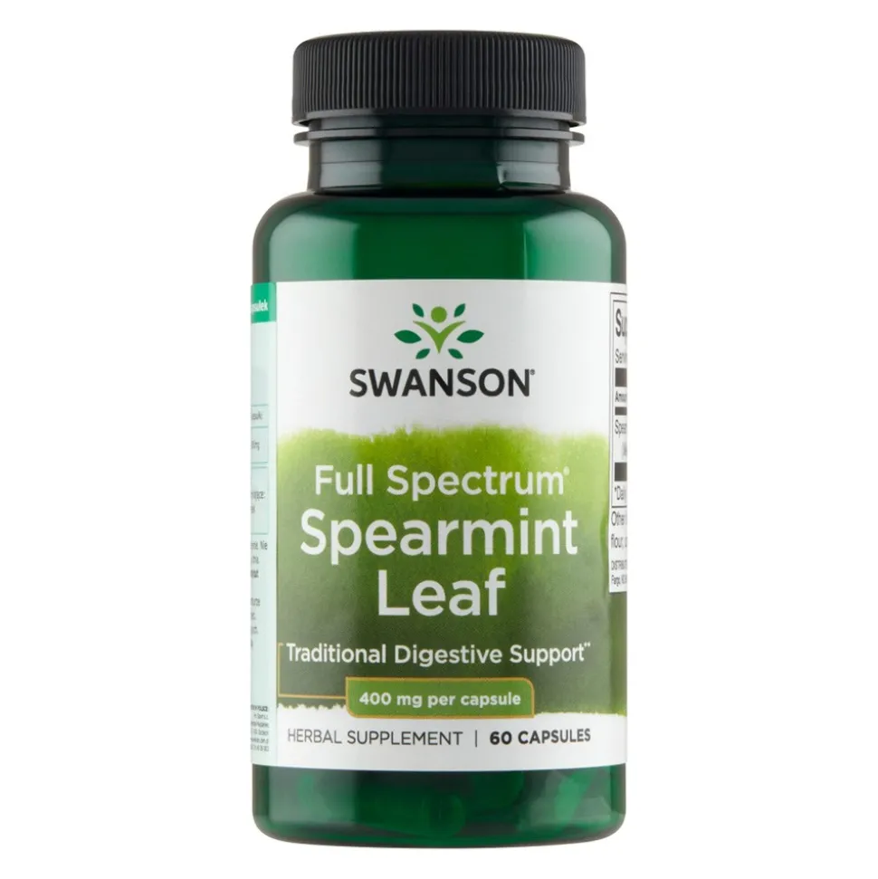 Swanson Full Spectrum Spearmint leaf, kapsułki, 60 szt.