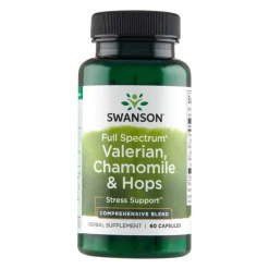 Swanson Full Spectrum Waleriana Rumianek i Chmiel, kapsułki, 60 szt.