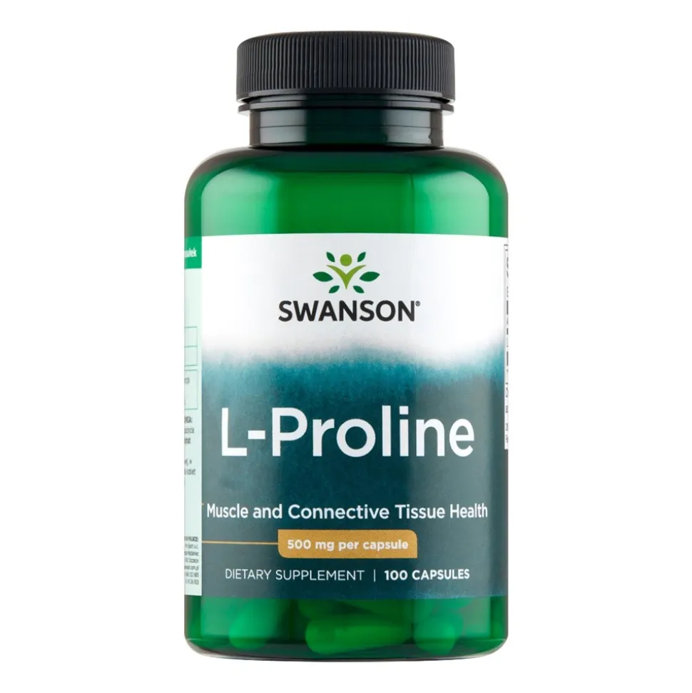 Swanson L-Prolina, kapsułki, 100 szt.