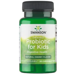 Swanson Probiotic for Kids, smak wiśniowy, 60 szt.