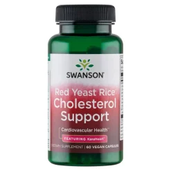 Swanson Red Yeast Rice Cholesterol Support Feat.KaraHeart, kapsułki, 60 szt.