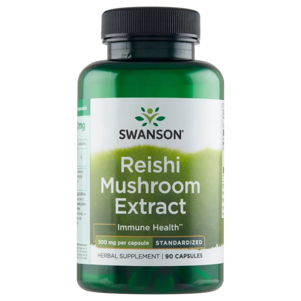 Swanson Reishi Mushroom Extract, kapsułki, 90 szt.