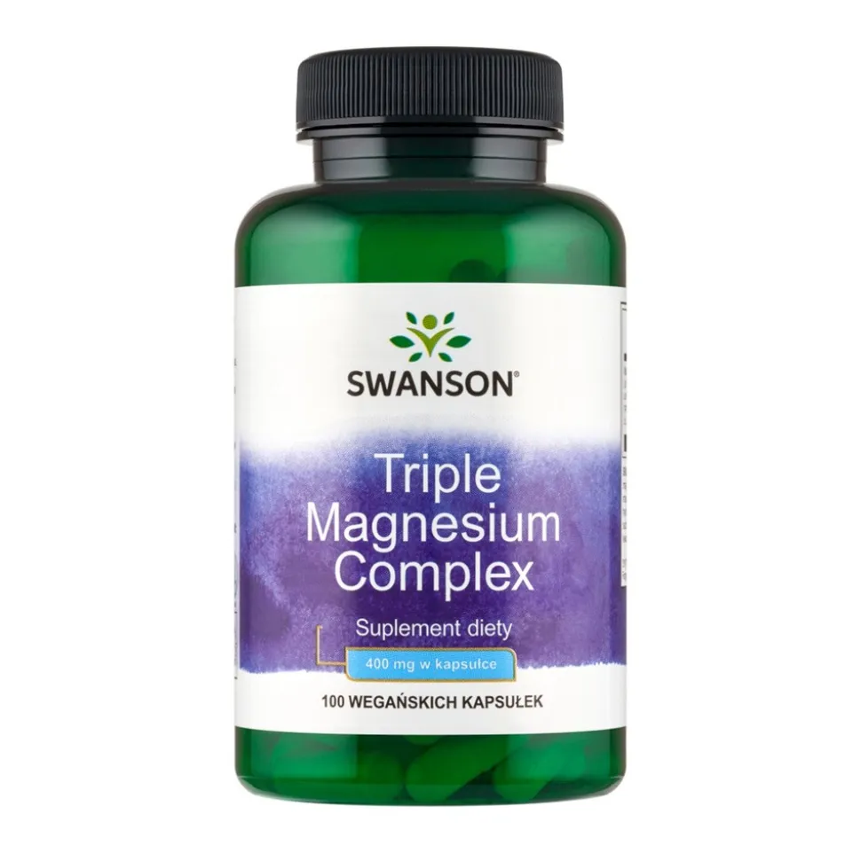 Swanson Triple Magnesium Complex, kapsułki, 100 szt.