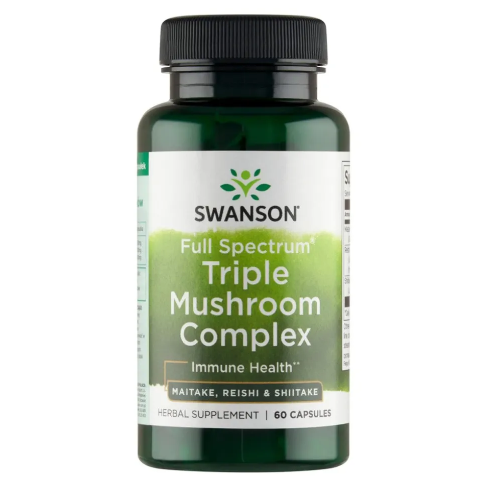 Swanson Triple Mushroom complex, kapsułki, 60 szt.