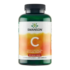 Swanson Witamina C 500 mg z dziką róża, kapsułki, 250 szt.