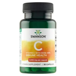 Swanson Witamina C z dziką róża, kapsułki, 30 szt.