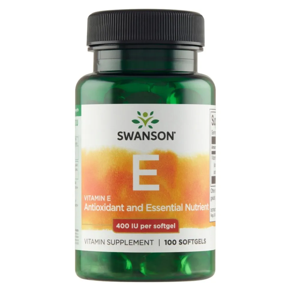 Swanson Witamina E naturalna, 400 IU, kapsułki, 100 szt.