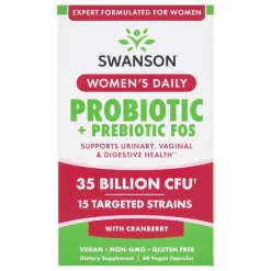 Swanson Women's Daily Probiotic+Prebiotic FOS, kapsułki, 60 szt.