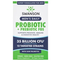 Swason Men's Daily Probiotic+Prebiotic FOS, kapsułki, 60 szt.