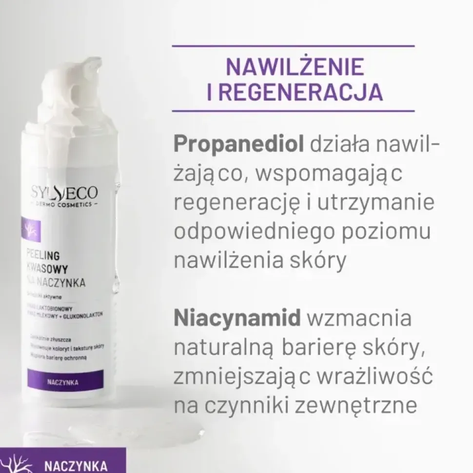 Sylveco Dermo Naczynka, peeling kwasowy na naczynka, 30 ml