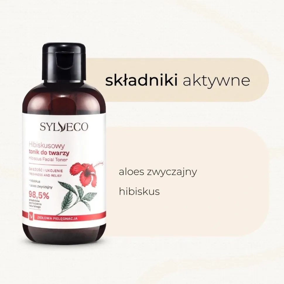 Sylveco, hibiskusowy tonik do twarzy, 150 ml