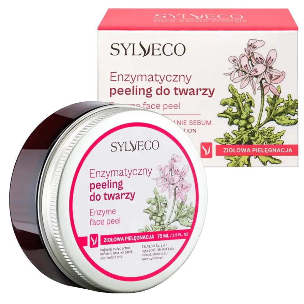 Sylveco, peeling enzymatyczny do twarzy, 75 ml