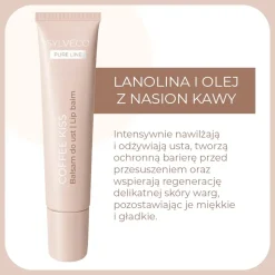Sylveco Pure Line, balsam do ust, Coffee Kiss, 15 ml